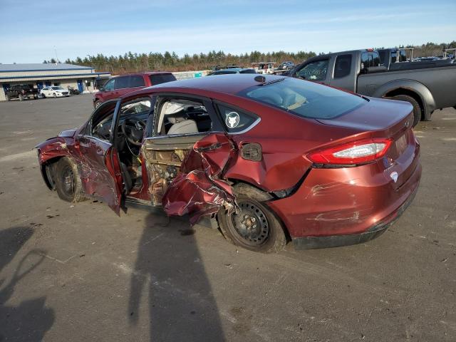 3FA6P0G78ER244226 - 2014 FORD FUSION S RED photo 2