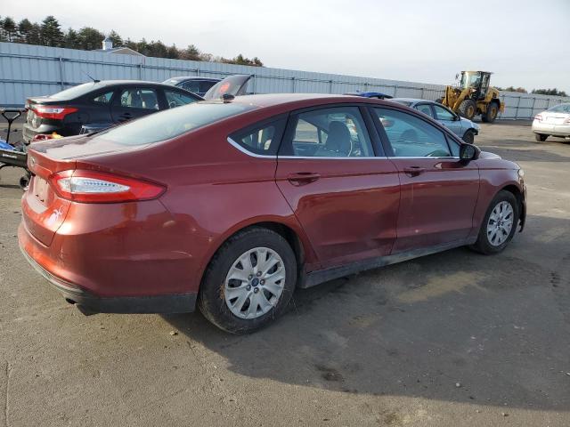 3FA6P0G78ER244226 - 2014 FORD FUSION S RED photo 3