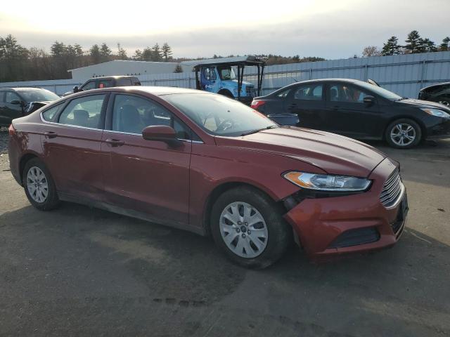 3FA6P0G78ER244226 - 2014 FORD FUSION S RED photo 4