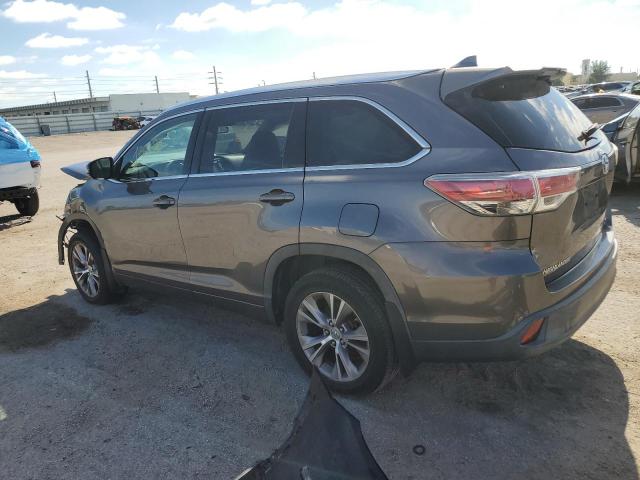 5TDJKRFH5ES061459 - 2014 TOYOTA HIGHLANDER XLE BLACK photo 2