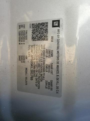 3GNCJPSB5KL161765 - 2019 CHEVROLET TRAX 1LT Արծաթագույն լուսանկար 13