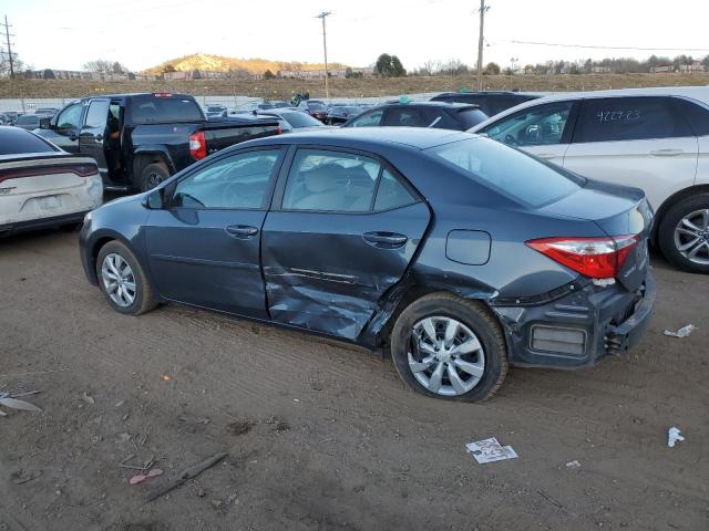 5YFBURHEXGP498998 - 2016 TOYOTA COROLLA L GRAY photo 2