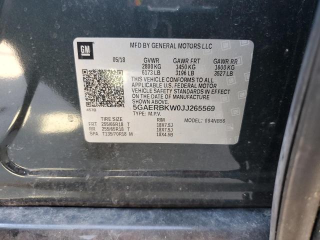 5GAERBKW0JJ265569 - 2018 BUICK ENCLAVE ESSENCE 石墨色 照片 13