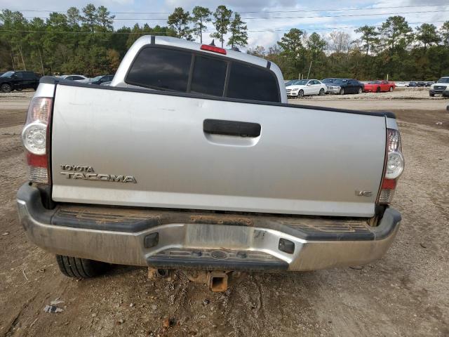 5TFLU4ENXDX069613 - 2013 TOYOTA TACOMA DOUBLE CAB SILVER photo 6