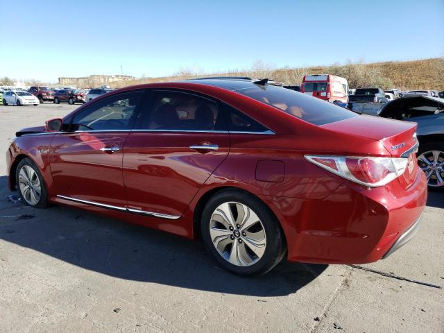 KMHEC4A42DA050724 - 2013 HYUNDAI SONATA HYBRID RED photo 2