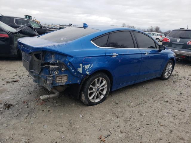 3FA6P0HD0LR150715 - 2020 FORD FUSION SE BLUE photo 3