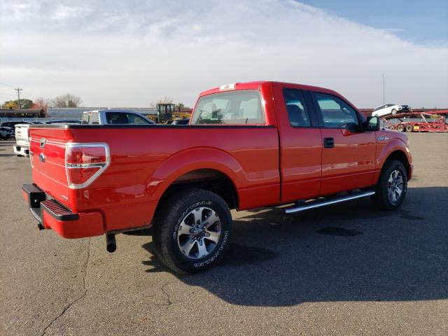 1FTFX1EFXDFD53700 - 2013 FORD F150 SUPER CAB RED photo 3