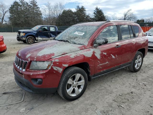 1C4NJCBB8ED790442 - 2014 JEEP COMPASS SPORT RED photo 1