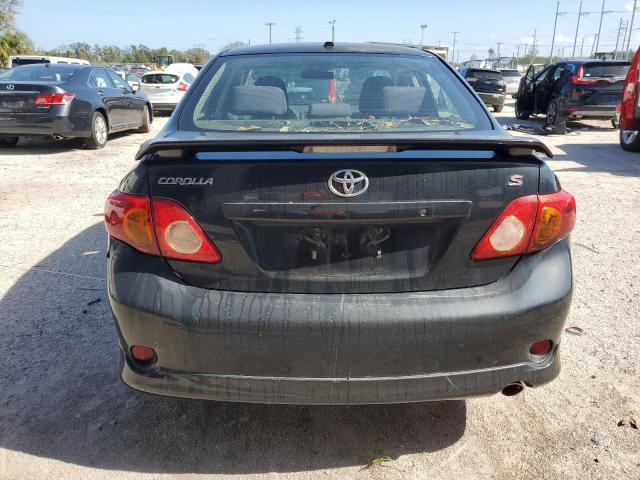 1NXBU40E09Z068395 - 2009 TOYOTA COROLLA BASE BLACK photo 6