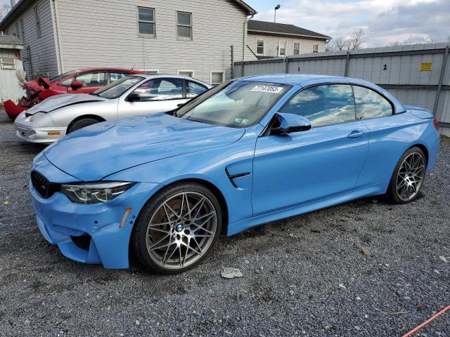 WBS4Z9C58JED22159 - 2018 BMW M4 BLUE photo 1