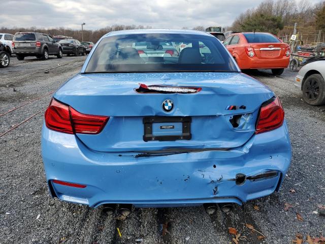 WBS4Z9C58JED22159 - 2018 BMW M4 BLUE photo 6