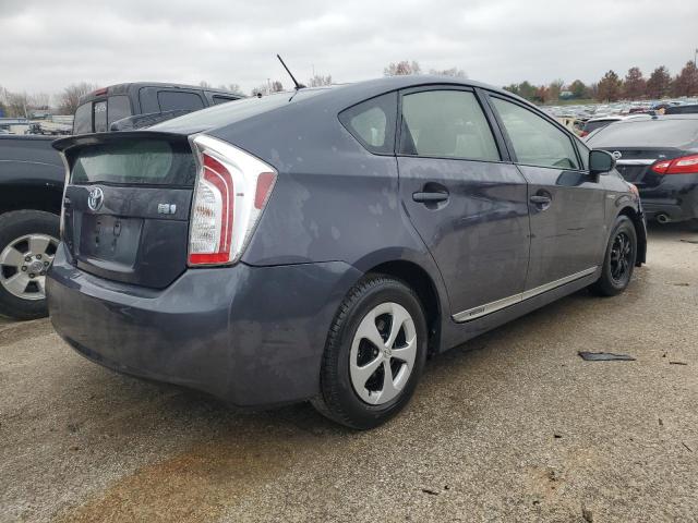 JTDKN3DU5D1657384 - 2013 TOYOTA PRIUS GRAY photo 3