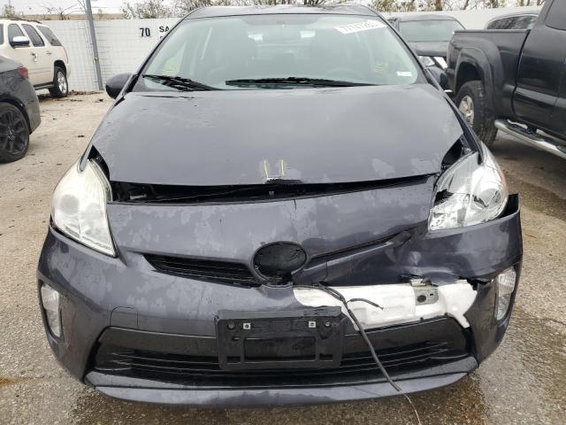 JTDKN3DU5D1657384 - 2013 TOYOTA PRIUS GRAY photo 5