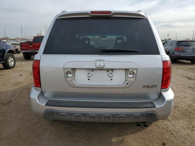 2HKYF18515H518569 - 2005 HONDA PILOT EXL SILVER photo 6