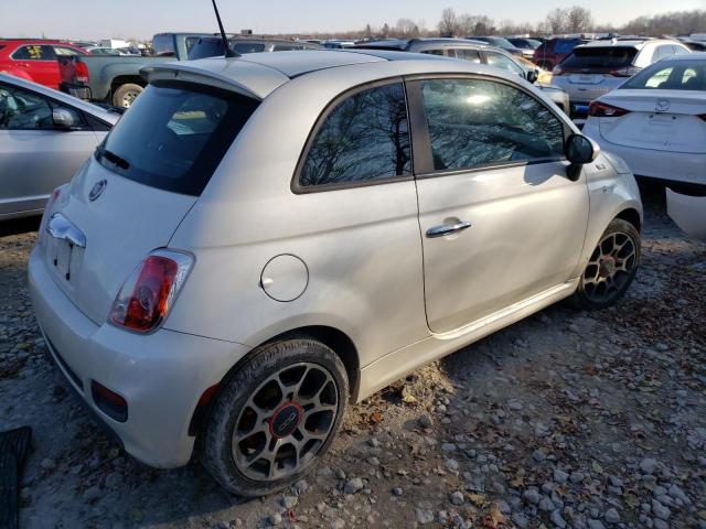 3C3CFFBR5CT128305 - 2012 FIAT 500 SPORT WHITE photo 3