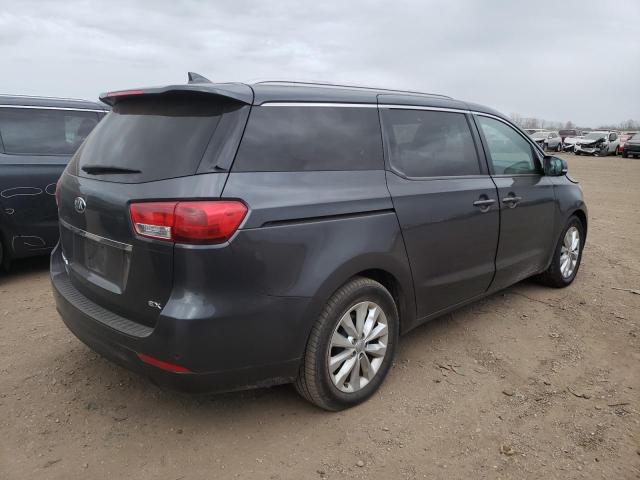 KNDMC5C15G6134147 - 2016 KIA SEDONA EX GRAY photo 3