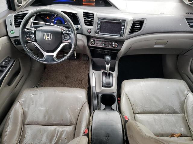 2HGFB2F99CH505865 - 2012 HONDA CIVIC EXL შავი ფოტო 8