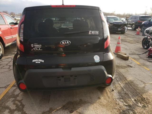 KNDJN2A21F7813638 - 2015 KIA SOUL BLACK photo 6