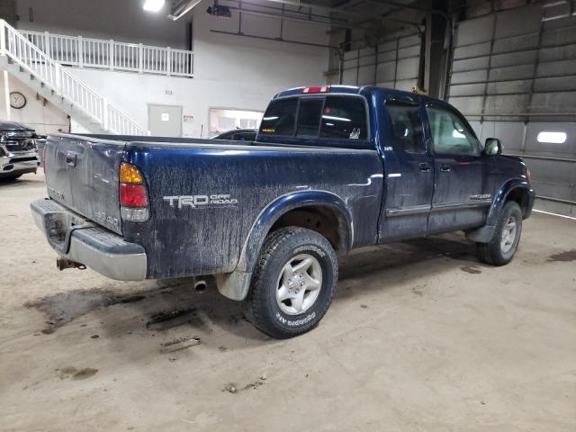 5TBBT44164S450550 - 2004 TOYOTA TUNDRA ACCESS CAB SR5 BLUE photo 3
