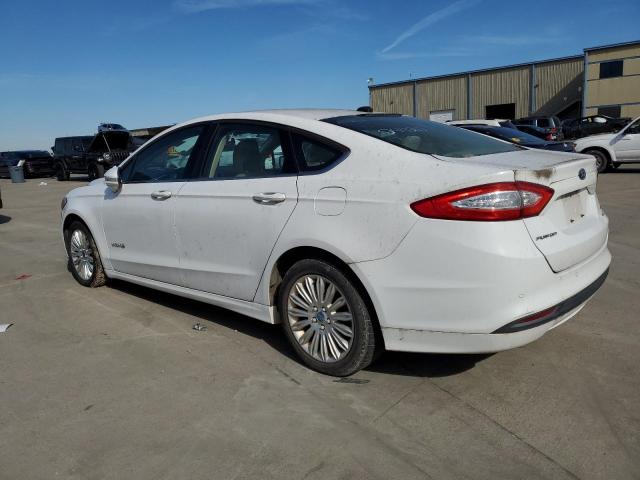 3FA6P0LU4DR244217 - 2013 FORD FUSION SE HYBRID WHITE photo 2