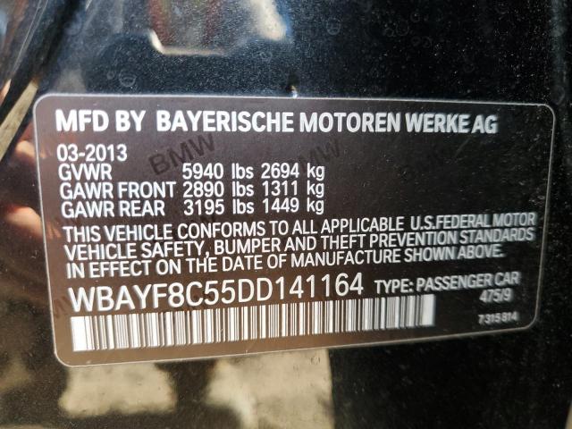 WBAYF8C55DD141164 - 2013 BMW 750 LXI BLACK photo 12