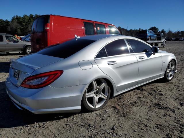 WDDLJ9BB8CA021762 - 2012 MERCEDES-BENZ CLS 550 4MATIC SILVER photo 3