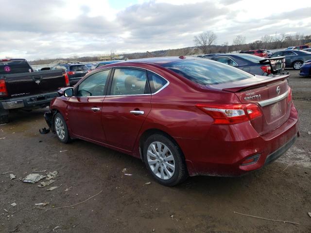 3N1AB7AP6HY411085 - 2017 NISSAN SENTRA S RED photo 2