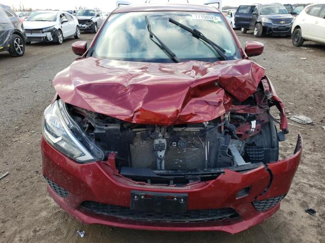 3N1AB7AP6HY411085 - 2017 NISSAN SENTRA S RED photo 5