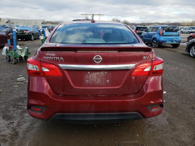 3N1AB7AP6HY411085 - 2017 NISSAN SENTRA S RED photo 6