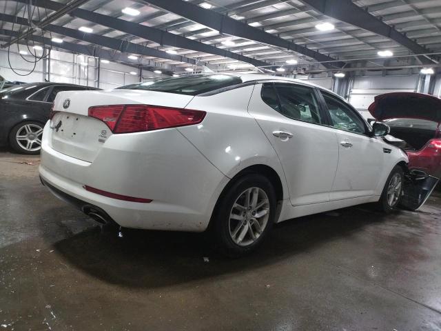 KNAGM4A72D5375089 - 2013 KIA OPTIMA LX WHITE photo 3