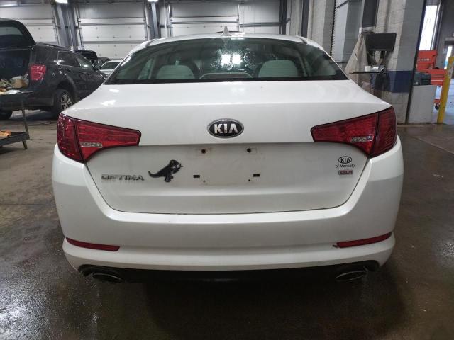 KNAGM4A72D5375089 - 2013 KIA OPTIMA LX WHITE photo 6