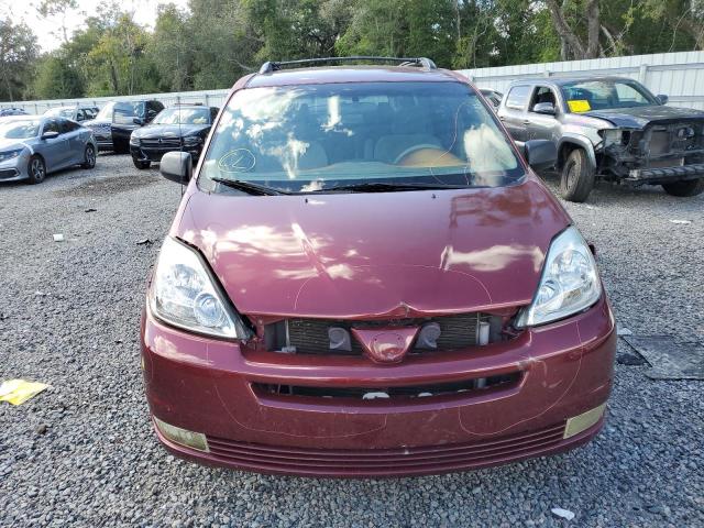 5TDZA23C25S310239 - 2005 TOYOTA SIENNA CE MAROON photo 5