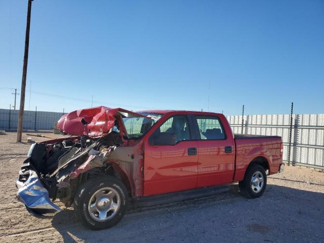 1FTRW12W98FB71089 - 2008 FORD F150 SUPERCREW RED photo 1