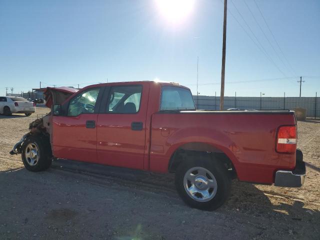 1FTRW12W98FB71089 - 2008 FORD F150 SUPERCREW RED photo 2