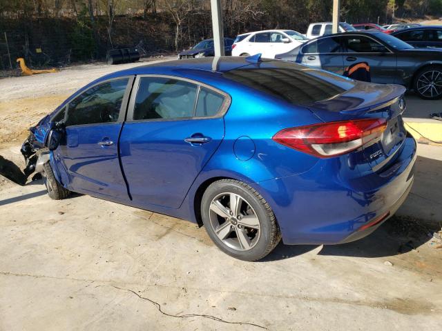 3KPFL4A72JE267637 - 2018 KIA FORTE LX BLUE photo 2