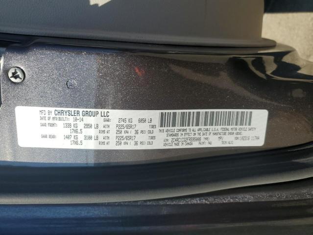 2C4RC1CG2FR595008 - 2015 CHRYSLER TOWN & COU TOURING L GRAY photo 13