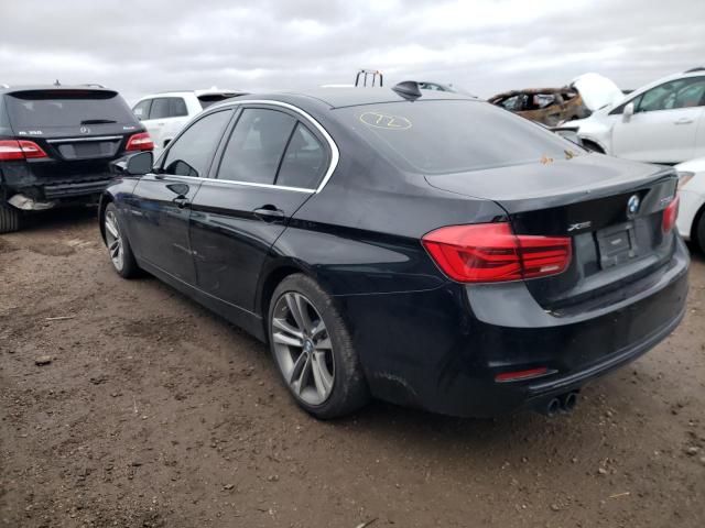 WBA8D9C55JA013631 - 2018 BMW 330 XI BLACK photo 2