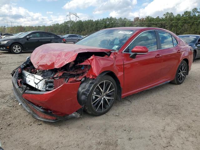 4T1G11AK2PU127414 - 2023 TOYOTA CAMRY SE NIGHT SHADE RED photo 1