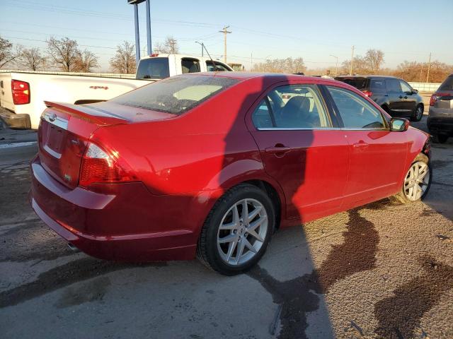 3FAHP0JG7AR238459 - 2010 FORD FUSION SEL RED photo 3