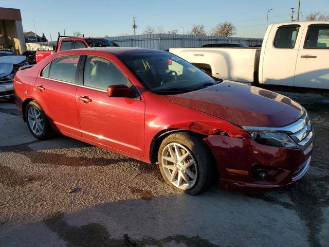 3FAHP0JG7AR238459 - 2010 FORD FUSION SEL RED photo 4