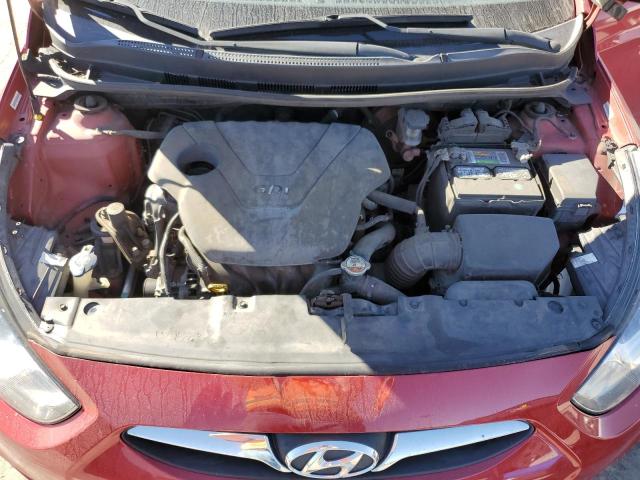 KMHCU4AE5DU376514 - 2013 HYUNDAI ACCENT GLS RED photo 11