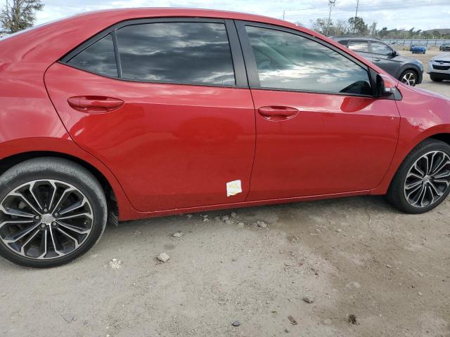 2T1BURHE6FC335263 - 2015 TOYOTA COROLLA L RED photo 12