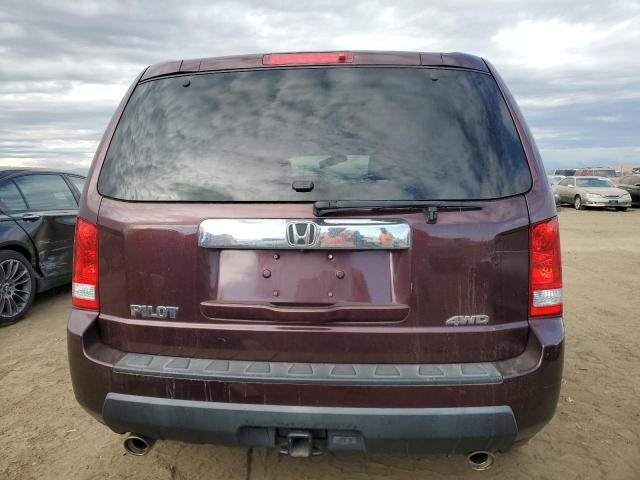 5FNYF4H62BB070752 - 2011 HONDA PILOT EXL MAROON photo 6