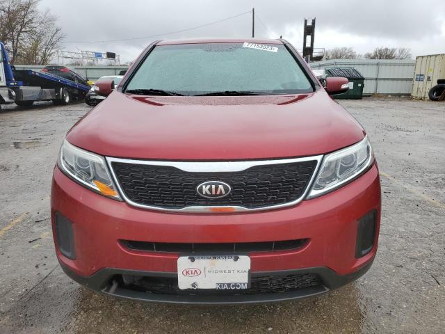 5XYKT3A61EG511173 - 2014 KIA SORENTO LX RED photo 5