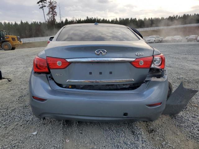 JN1CV7AR3GM250424 - 2016 INFINITI Q50 BASE BLUE photo 6