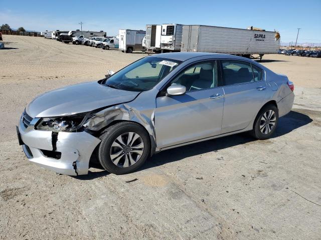 1HGCR2F35EA122758 - 2014 HONDA ACCORD LX SILVER photo 1