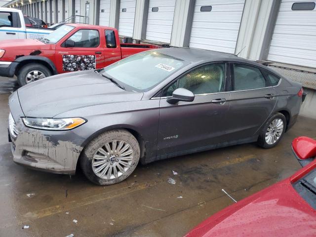 3FA6P0UU7ER167410 - 2014 FORD FUSION S HYBRID GRAY photo 1