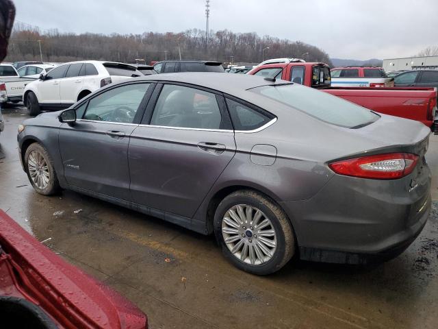 3FA6P0UU7ER167410 - 2014 FORD FUSION S HYBRID GRAY photo 2