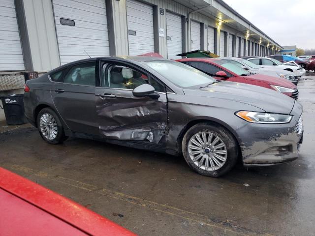 3FA6P0UU7ER167410 - 2014 FORD FUSION S HYBRID GRAY photo 4