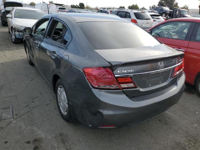 2HGFB2F63DH566894 - 2013 HONDA CIVIC HF GRAY photo 2